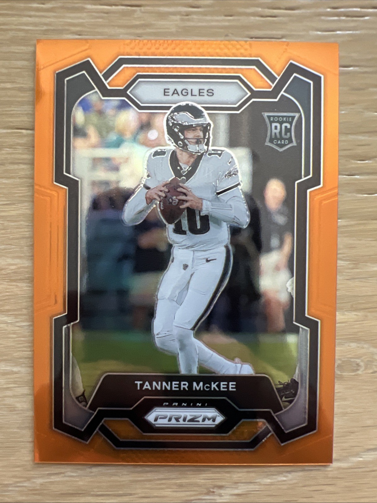 2023 Panini Prizm Rookies Orange Prizm /249 Tanner McKee #383 Rookie RC