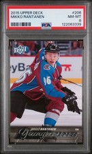 MIKKO RANTANEN 2015 UPPER DECK YOUNG GUNS RC ROOKIE CARD #206 PSA 8. rookie card picture