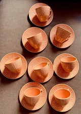 LAVENO ...ANTONIA CAMPO daisy decoration 8 cups teas with plate