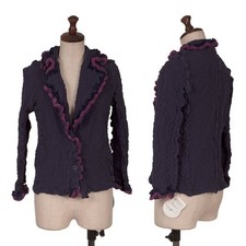 ISSEY MIYAKE me Dyed Trim Cauliflower Jacket Size F K-162721 