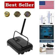Lightweight Mini Carpet Sweeper - Silent Hand Push, Eco-Friendly & Compact