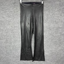 Commando Faux Leather Flare Leggings Pants Black M High Waisted
