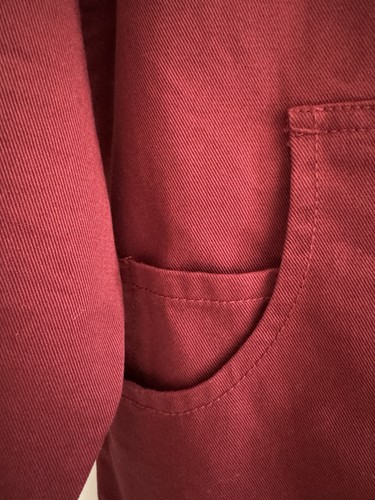 Percival “Outershirt” Shacket Overshirt Shirt Jacket Dark Red Burgundy Medium - Picture 12 of 16
