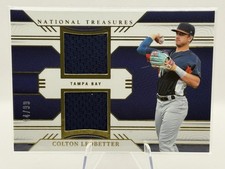 2024 Panini National Treasures #GSD-CL Colton Ledbetter Game Gear Swatches #/99