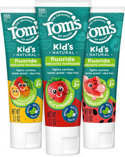 Tom'S of Maine Anticavity Kids Natural Toothpaste Variety Pack, Strawberry, Oran