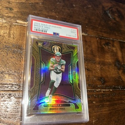 2022 Gold Standard Breece Hall Rose Gold 20/25 RC PSA 9 Jersey Number Match!!