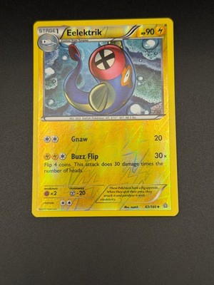 Pokemon Eelektrik Reverse Holo Uncommon XY - Primal Clash 63/160 NM