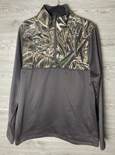 Under Armour 1/4 Zip Pullover Shirt Men's L Realtree