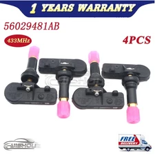 4x TPMS Tire Pressure Sensor For Dodge Ram 1500 Jeep Commander 433MHz 56029481AB