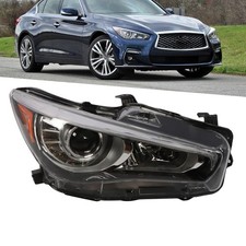 For 2014-2022 Infiniti Q50 LED Headlight Assembly Right Passenger Side W/O AFS