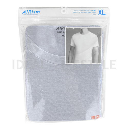 UNIQLO AIRism Crew-Neck Short-Sleeve T-Shirt S-4XL Quick-Dry Men 482519 NWT - Picture 3 of 26