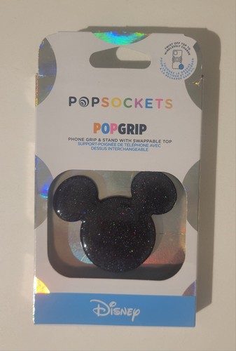 PopSockets Mickey Minnie Mouse Ears Glitter Disney Black Disneyland PopSocket - 第 1/2 張圖片