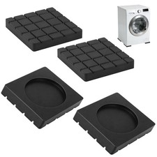 4 PCS Anti Vibration Pads for Washing Machine Shock Absorbers Non Slip Black