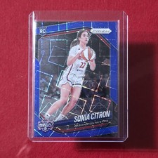 Sonia Citron - 2025 Panini Prizm WNBA #122 Blue Velocity (RC) Washington Mystics