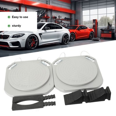 2 Pc Wheel Alignment Turn Plates 2.5T Capacity with Transition Bridge