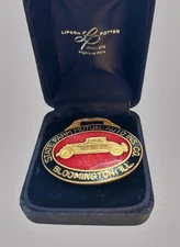 1930s State Farm Mutual Auto Insurance Enameled Watch Fob Bloomington, Ill.
