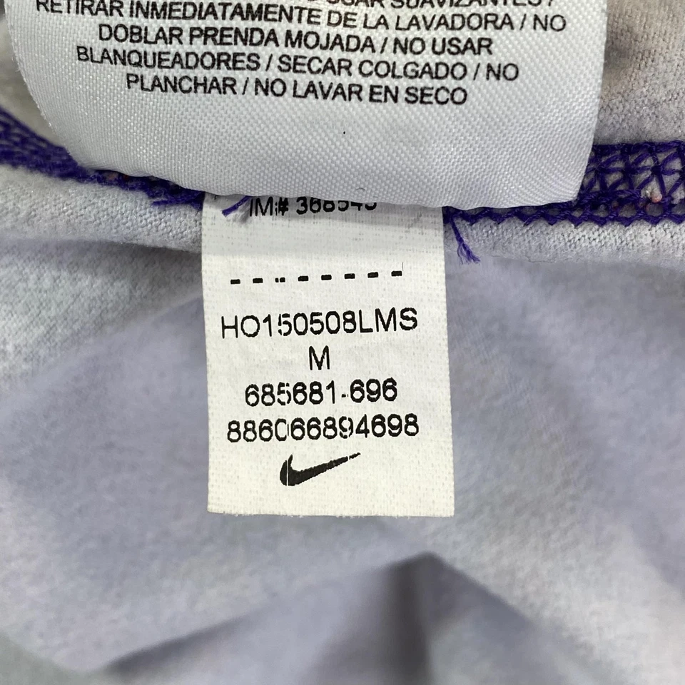 Nike Pro Dri-FIT 1/2 Zip Pullover Womens Medium Geometric Print Long Sleeve Top - Image 4 of 4