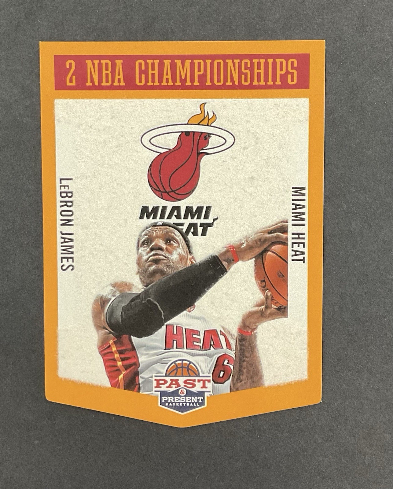 2012-13 Panini Past & Present - Winning Touch Banners LeBron James #18 Heat