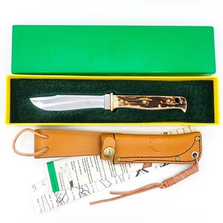 Coltello da caccia PUMA 6397 cervo HUNTER’S PAL 1985 come nuovo scatola con fodero in pelle