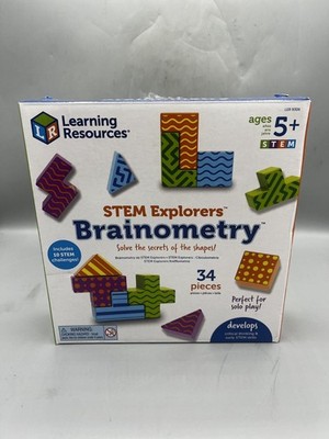 Learning Resources STEM Explorers Brainometry - 34 Pieces, Ages 5+ NEW Open Box