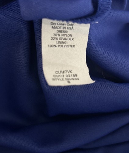 Caren Desiree Company Black/Blue Long Embellished Evening Gown Sz 8 Vintage, Y2K - Picture 7 of 7