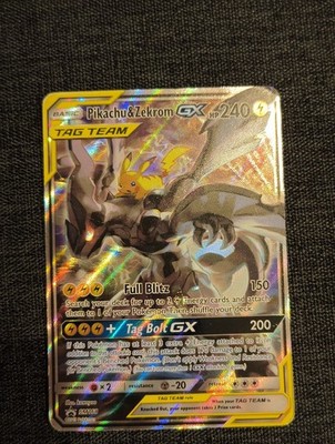Pokemon Pikachu & Zekrom GX Tag Team Full Art Heavily Played