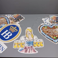 Hofbrauhaus Hofbrau Munchen Party String Banner Flag Stein Beer Glass Girl Horse