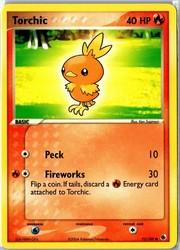 Torchic 73/109 EX Ruby & Sapphire Common Pokemon Card