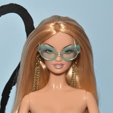 Barbie Teal Blue Green Deco Sunglasses Shades Sun Glasses Fashion Accessory