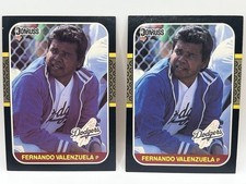 1987 Donruss - Fernando Valenzuela #94 With Printing Errors And Purple Color
