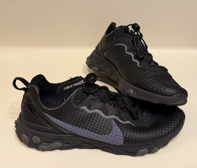 2019 Men s Nike React Element 55 'Quilted Grid - Black' Size 11 CI3835 002