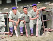 Mel Ott & Carl Hubbell  Colorized 8x10 Print-FREE SHIPPING