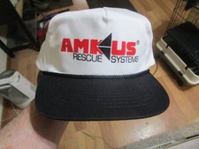 Vintage Amkus Rescue Systems 5 Panel Snap Back MOHRS  Truckers Baseball Cap Hat