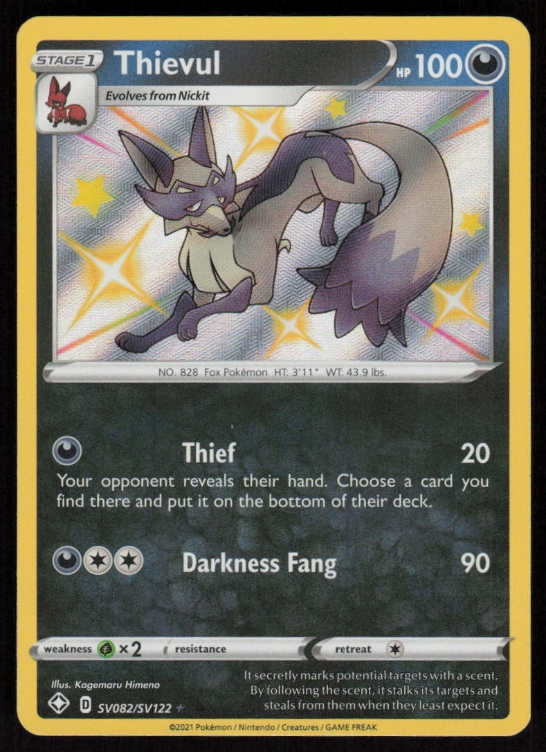 Thievul SV082/SV122 Shining Fates: Shiny Vault Holo NM