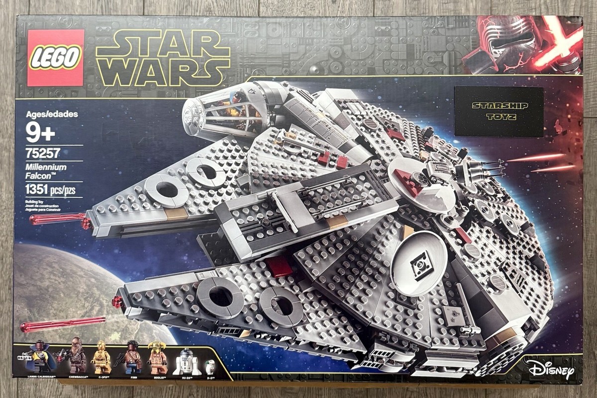 New, Retired Sealed LEGO Star Wars Millennium Falcon (Set 75257)  Disney
