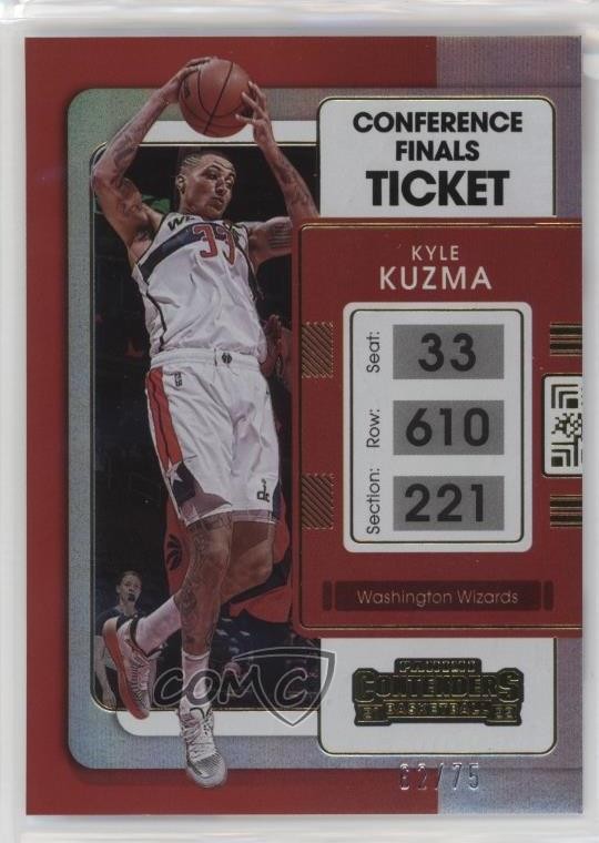 2021-22 Panini Contenders Conference Finals Ticket 62/75 Kyle Kuzma #81 2o0