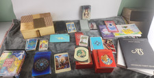 Lot Of Tarot Oracle Card Decks And Books-Wide variety of decks, plus box