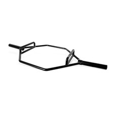 CAP Barbell Olympic Hex / Trap /Shrug /Deadlift Bar with Combo Grips, Black - Ne