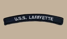 US Navy SSBN-616 USS Lafayette Submarine UIM Shoulder Rocker Tab