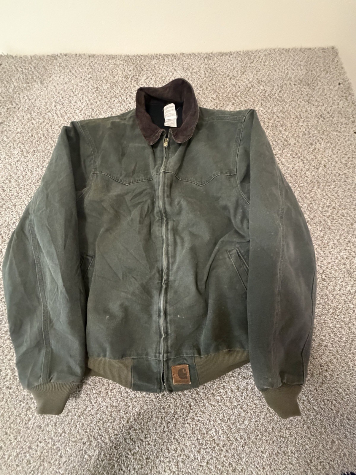 Vintage Carhartt Santa Fe Jacket J14 MOS Size Extra Large Rare Xl