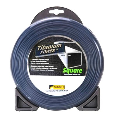 B141105 Titanium Power Trimmer Line, .105'' square