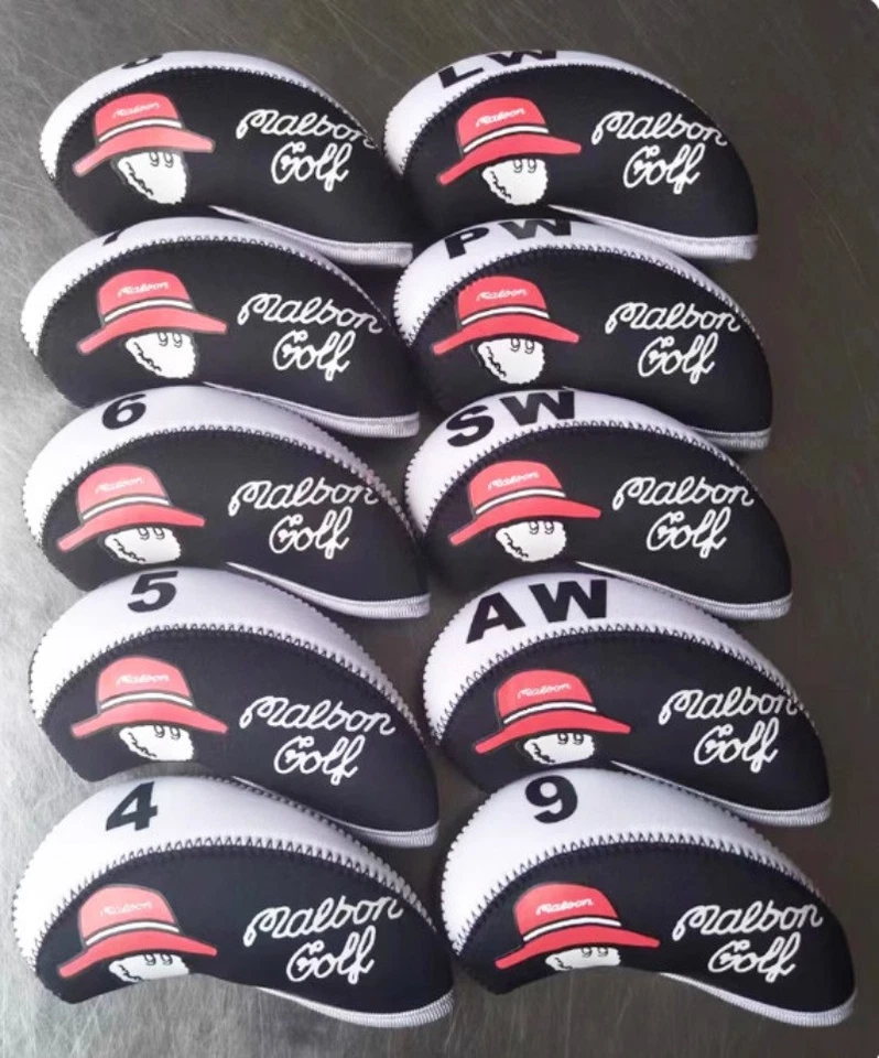 Mal Golf Club Head Covers Iron Head Covers 456789LPAS 4 Colors Neoprene - Image 2 of 4