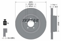 2X Bremsscheibe Hinten Textar 92155203 FÜR BMW Bremsscheiben Scheibenbremse