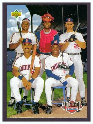 1993 Upper Deck - Teammates Thome, Lofton, Belle #45 Cleveland Indians - Sharp!