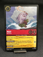 Disney Lorcana Azurite Sea Maui - Half Shark Legendary Foil 124/204 NM