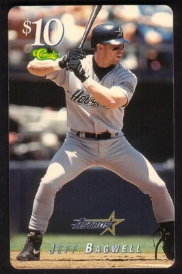 1995 MLB Jeff Bagwell Astros Sammel Telefonkarte The Score Board Inc. SBI-S278