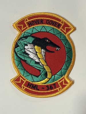#ad Original USMC Marine Light Helicopter Squadron 367 HML 367 “Hover Cover” Patch $28.99