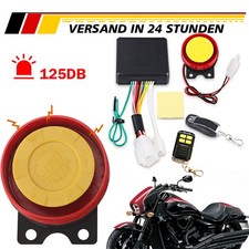 12V Roller Motorrad Quad Alarmanlage mit Motorstart mit 2x Funkfernbedienung