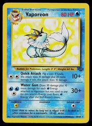 Vaporeon 28/64 Jungle Unlimited Regular Rare