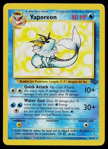 Vaporeon 28/64 Jungle Unlimited Regular Rare